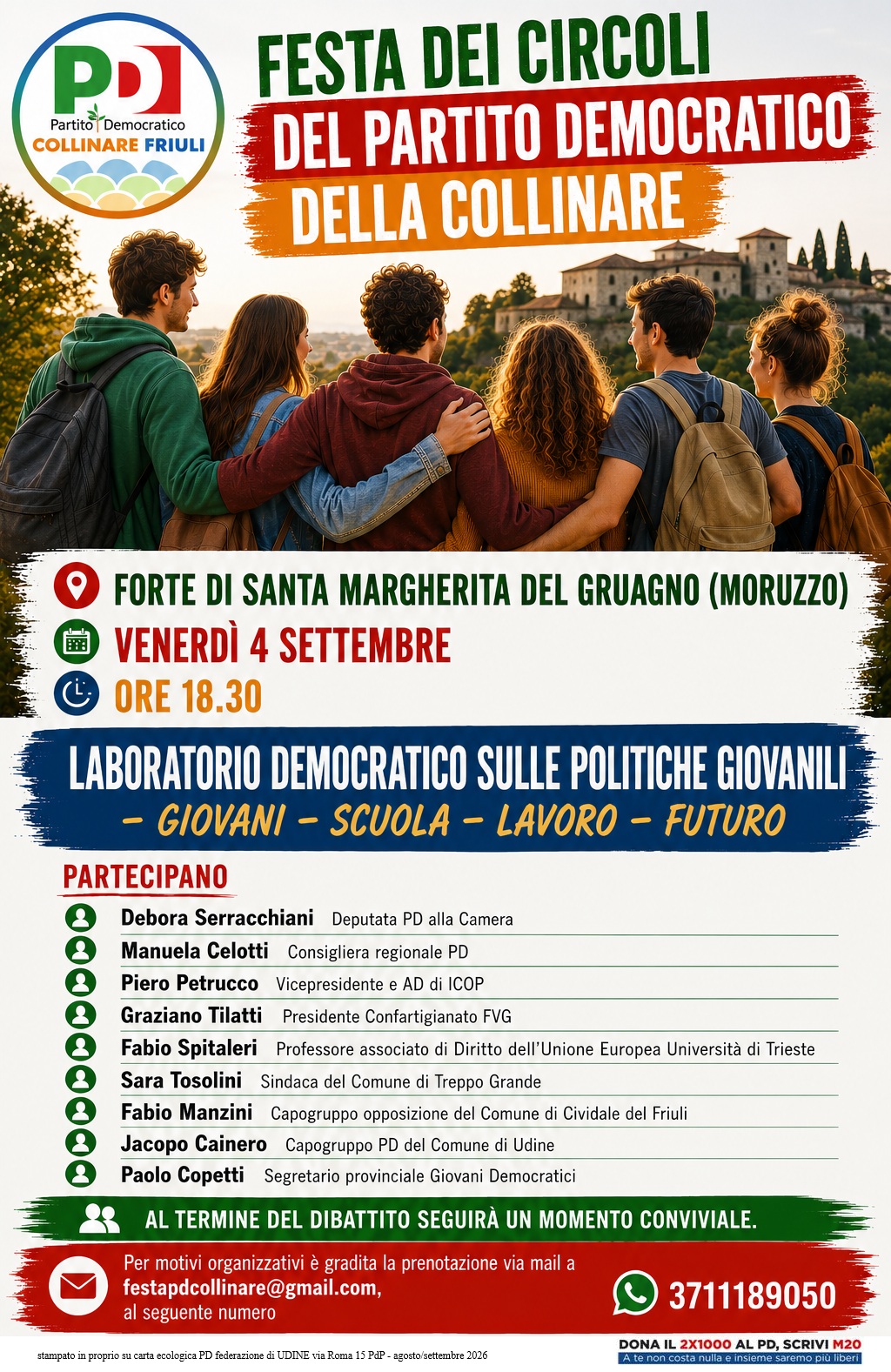 LABORATORIO DEMOCRATICO SULLE POLITICHE GIOVANILI GIOVANI - SCUOLA - LAVORO - FUTURO